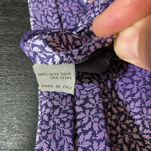 Canali Silk Purple Tie - Picture 3 of 3